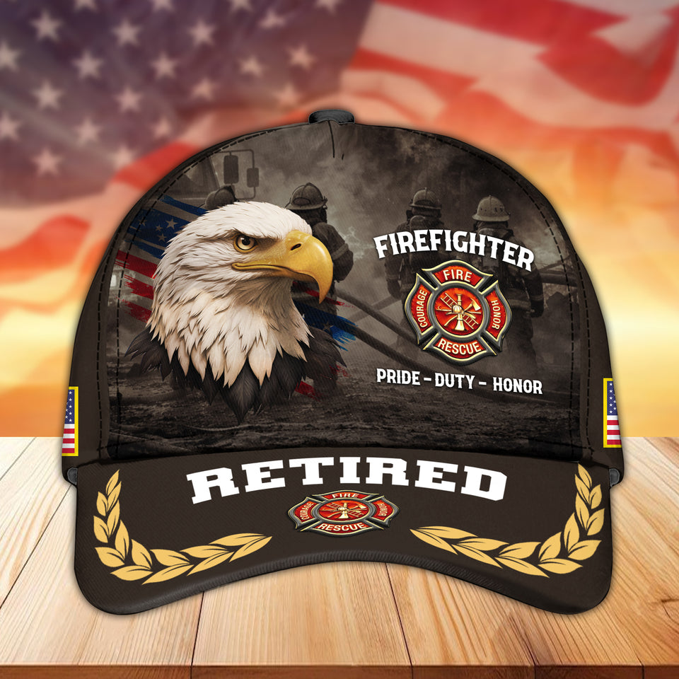 Premium Firefighter Baseball Hat 11032601, Gifts for Firefighters, Firefighter Appreciation Gift
