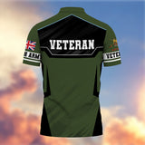Premium British Veteran Polo Shirt 13032601, Gifts For British Veterans, Gifts For Independence Day, Veterans Day