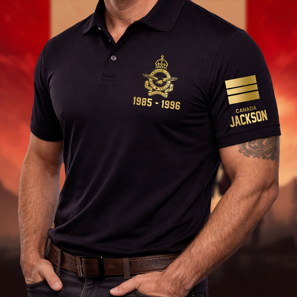 Premium Personalized Canadian Polo Shirt 030401, Gifts For Vetetan Gifts For Canadian Veteran