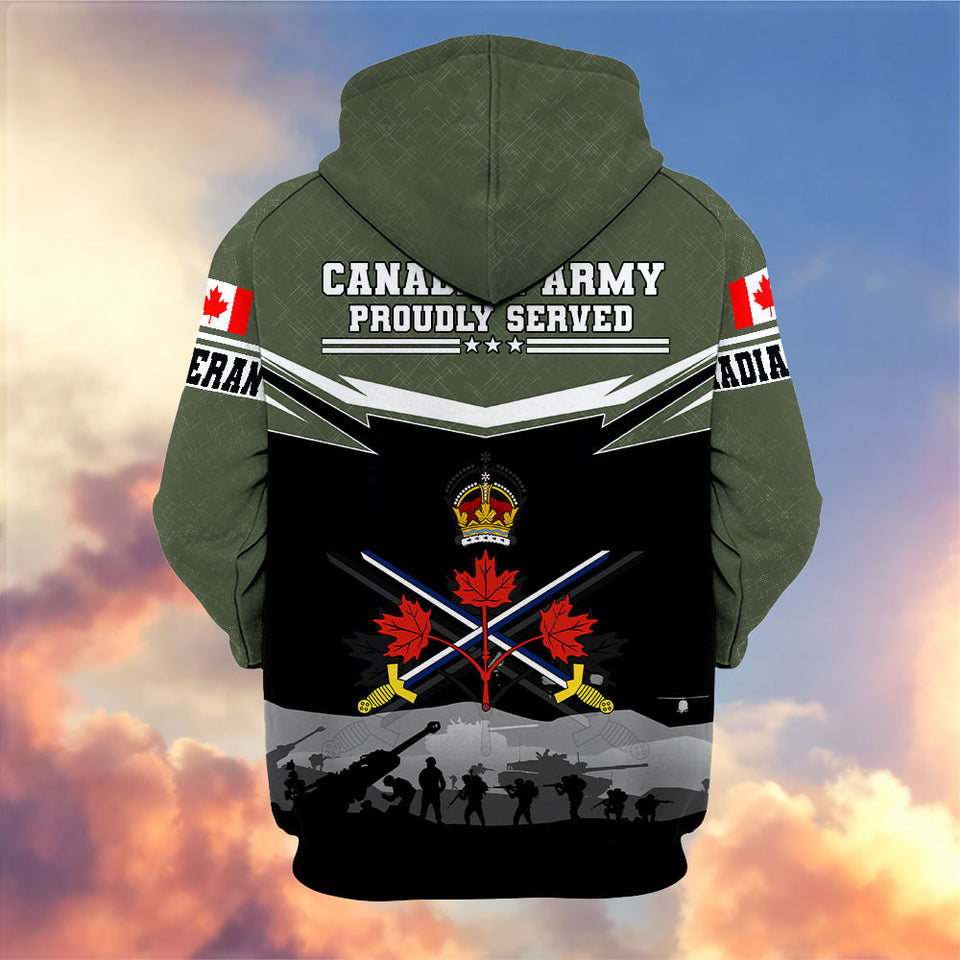Premium Canadian Veterans Hoodie 12032601, Gifts For Canadian Veterans, Gifts On Father's Day, Veterans Day.