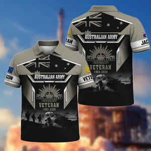 Premium Australian Veteran Polo Shirt 30032602, Gifts For Australian Veterans, Gifts For Independence Day