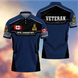 Premium Canadian Veteran Polo Shirt 13032601, Gifts For Canadian Veterans, Gifts For Independence Day, Veterans Day.