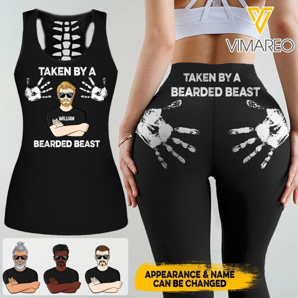 PERSONALIZED TAKEN BY A BEARDED BEAST HOLLOW-UP TANK + LEGGING QTDT0604