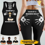 PERSONALIZED TAKEN BY A BEARDED BEAST HOLLOW-UP TANK + LEGGING QTDT0604