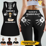 PERSONALIZED TAKEN BY A BEARDED BEAST HOLLOW-UP TANK + LEGGING QTDT0604