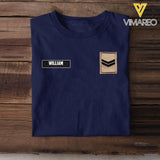 DH Personalized British Soldier Tshirt 3D Printed LN1205
