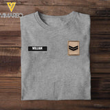 DH Personalized British Soldier Tshirt 3D Printed LN1205