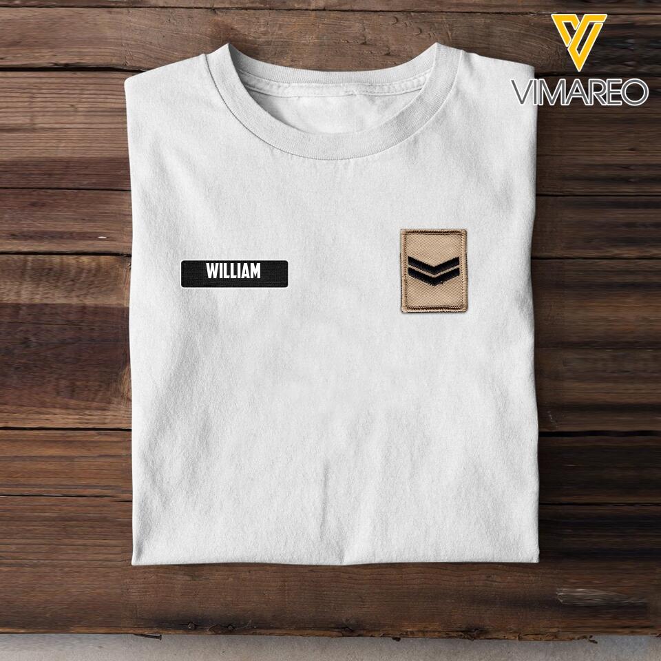DH Personalized British Soldier Tshirt 3D Printed LN1205