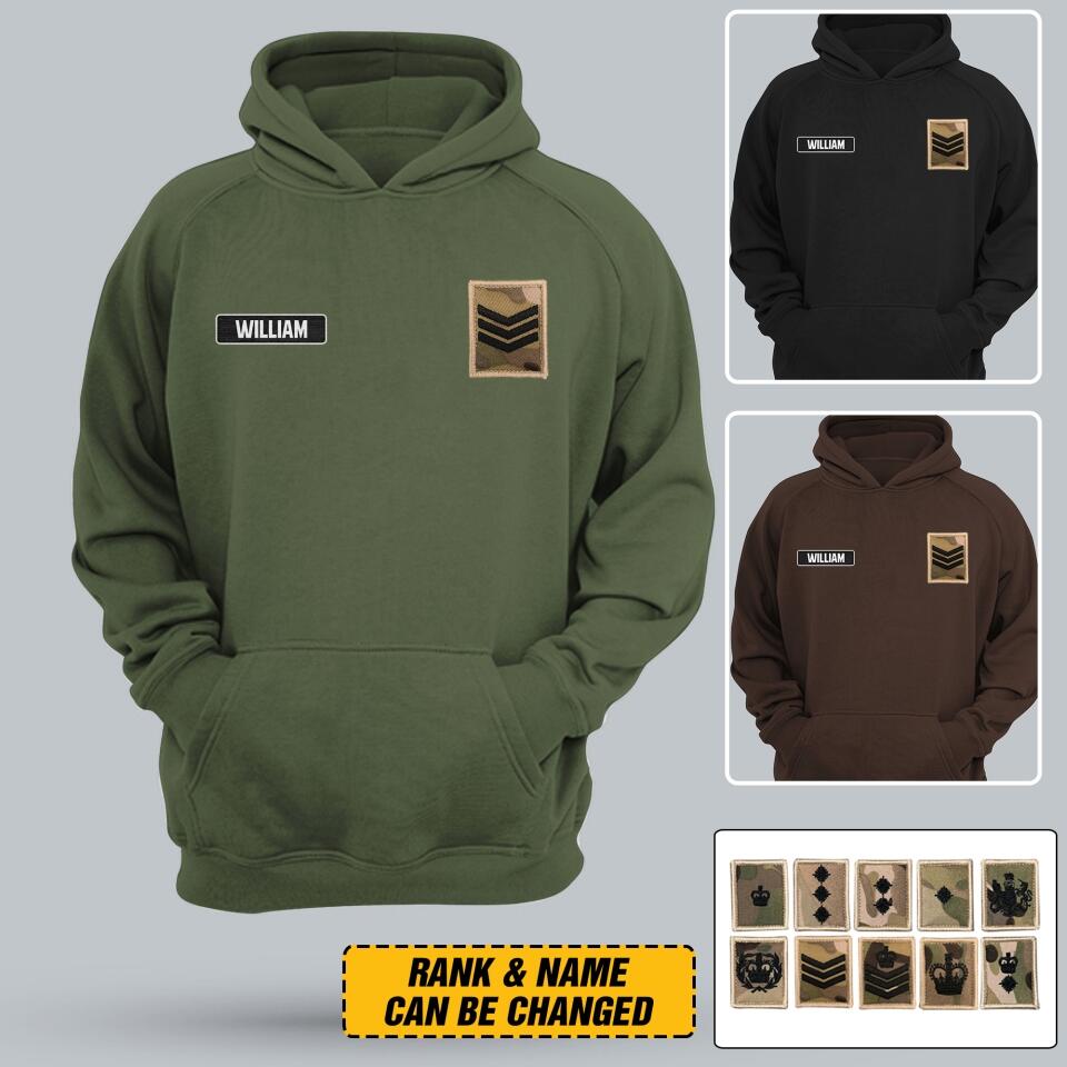DH Personalized British Soldier Tshirt 3D Printed LN1205