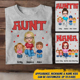 Personalized Aunt Kid Heart  Tshirt Hoodie Or Sweatshirt Printed 22NOV-DT08