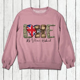 Personalized Love My UK Veteran Husband Tshirt Hoodie Or Sweatshirt Printed QTHQ1211