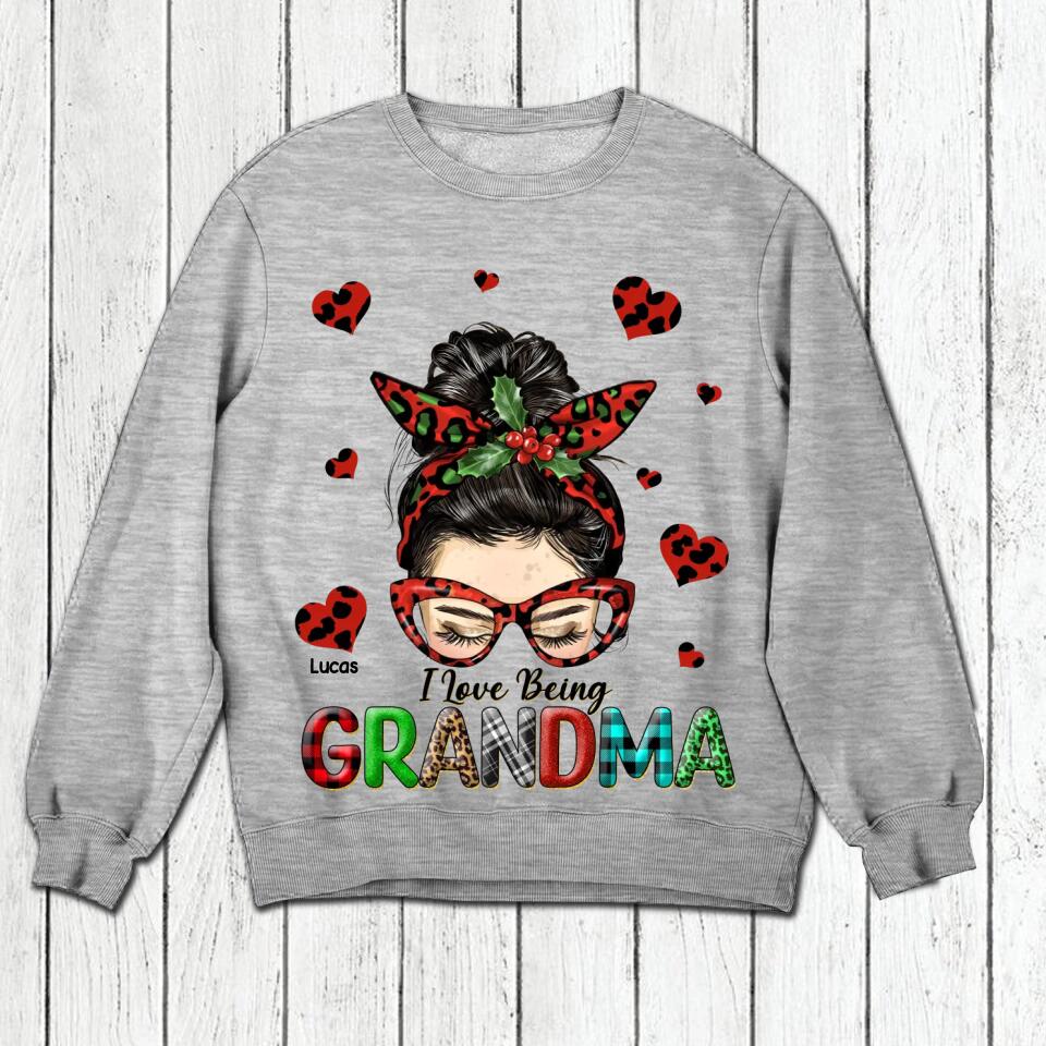 Personalized I Love Being Grandma Shirt Printed 22NOV-DT14