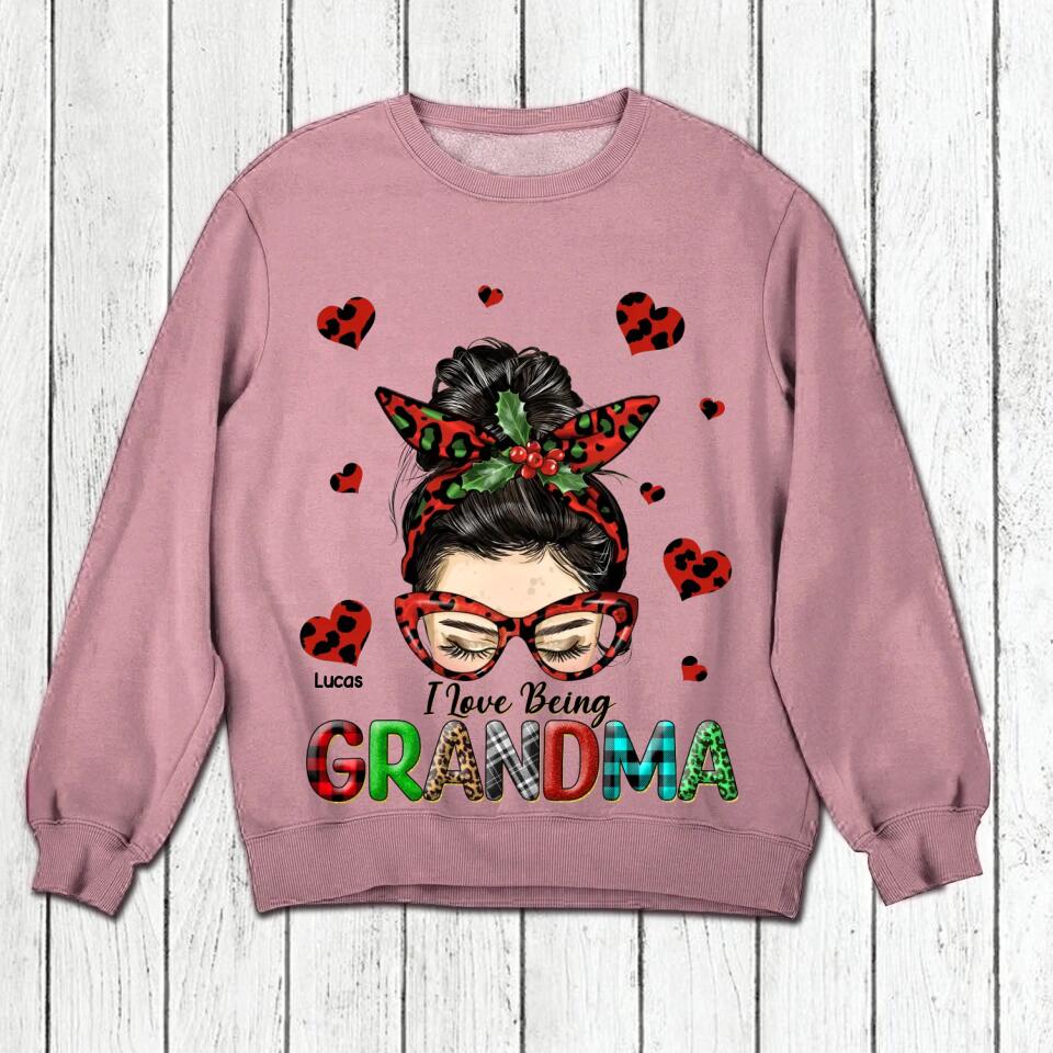 Personalized I Love Being Grandma Shirt Printed 22NOV-DT14