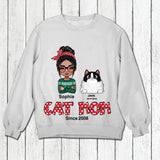 Personalized Cat Mom Shirt Printed 22NOV-HQ29