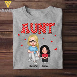 Personalized Aunt Kid Heart  Tshirt Hoodie Or Sweatshirt Printed 22NOV-DT08
