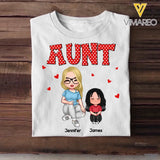 Personalized Aunt Kid Heart  Tshirt Hoodie Or Sweatshirt Printed 22NOV-DT08