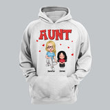 Personalized Aunt Kid Heart  Tshirt Hoodie Or Sweatshirt Printed 22NOV-DT08