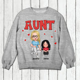 Personalized Aunt Kid Heart  Tshirt Hoodie Or Sweatshirt Printed 22NOV-DT08