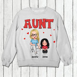 Personalized Aunt Kid Heart  Tshirt Hoodie Or Sweatshirt Printed 22NOV-DT08