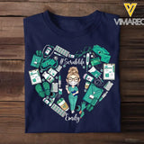 Personalized Nurse with Name Gift for Nurse T-shirt Printed THDT240523