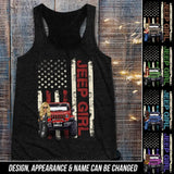 Personalized Jeep Girl Colorful Racerback Tank Printed QTDT0906