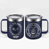 Personalized US Armed Forces With Name And Year Laser Handle Cup Printed 2023197KVH