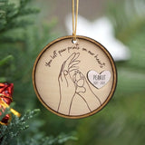 Personalized You Left Paw Prints On Our Hearts Memorial Dog Wooden Ornament 2 Layer Printed HTHVQ23730