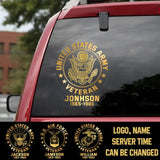 Personalized British Veteran Decal Printed QTKH740