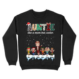 Personalized Auntie Like A Mom But Cooler Kid Names Sweatshirt Or Hoodie 2D Printed PTN23787