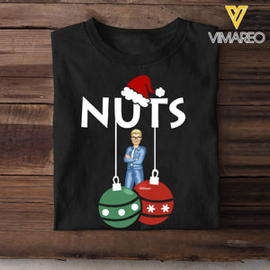 Personalized Nuts Chest Christmas Couple Gift T-shirt Printed MTHN23791