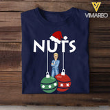 Personalized Nuts Chest Christmas Couple Gift T-shirt Printed MTHN23791