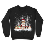 Personalized Guinea Pig & Girl Xmas Snow Sweatshirt or Hoodie 2D Printed PTN23785