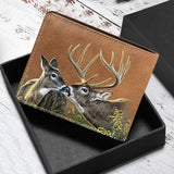 Personalized You And Me We Got This Deer Hunting Leather Wallet 3D Print QTPN806