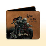 Personalized You And Me We Got This Motor And Skull Lover Leather Wallet 3D Print QTPN837