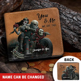 Personalized You And Me We Got This Motor And Skull Lover Leather Wallet 3D Print QTPN837