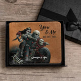 Personalized You And Me We Got This Motor And Skull Lover Leather Wallet 3D Print QTPN837