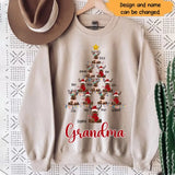 Personalized Reindeer And String Light Tree Sweater Printed NTMTHN23863