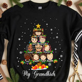 Personalized My Grandkids Child Christmas Tree Xmas Gift Sweatshirt Printed HTHVQ23872