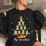 Personalized My Grandkids Child Christmas Tree Xmas Gift Sweatshirt Printed HTHVQ23872