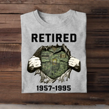 Personalized Retired Canadian Rank Camo T-shirt Printed KVH23928
