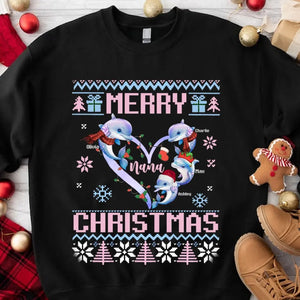 Personalized Dolphin Merry Christmas Sweatshirt Printed NMTVQ23927