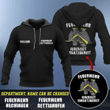 Personalized Feuerwehr Jederzeit Einsatzbereit Hoodie 2D Printed QTHN946