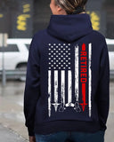 Personalized Retired Nurse Flag Hoodie 2D Printed KVH23986