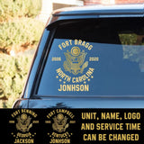 Personalized Military Branch Custom Name Decal Printed QTKH991