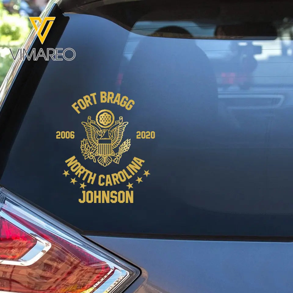 Personalized Military Branch Custom Name Decal Printed QTKH991