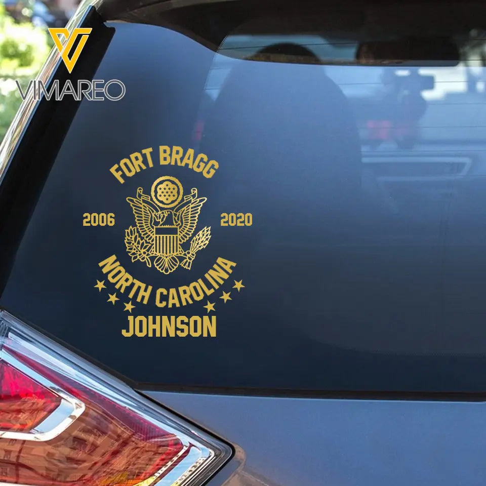 Personalized Military Branch Custom Name Decal Printed QTKH991