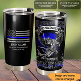 Personalized Blessed Are The Peacemaker Thin Blue LIne Tumbler QTHN1071