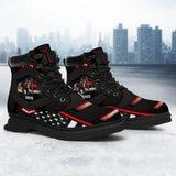 Personalized Truck Color & Custom Name Leather Boots Printed KVH231105