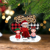 Personalized Grandma & Kids Custom Name Christmas Gift Acrylic Ornament Printed LDMLVA231177