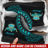 Personalized Crown Royal Custom Name Leather Boots Printed VQ231217